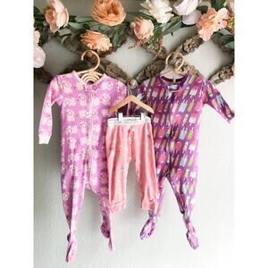 Lot 3 Baby Gap + Old Navy Snug Fit Pajama Sleepers 6-12mths